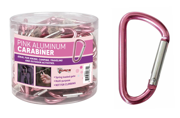 【かおリン様】CLIMBING KEY RING 2個セット(ピンク、ブラック) Carabiner Keychain (Medium) (Pink) - Diamond Visions, Inc.