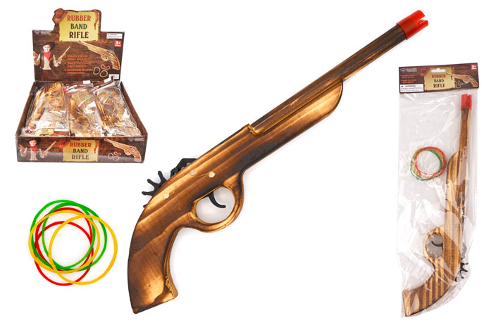 Wooden Rubber Band Gun (Long Barrel) (15