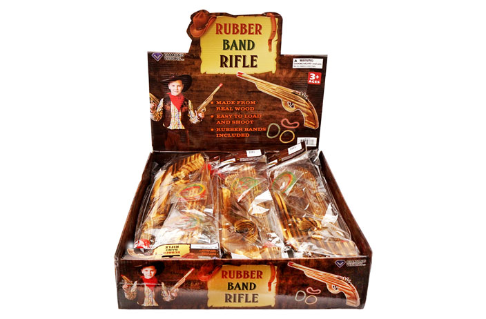 Wooden Rubber Band Gun (Long Barrel) (15